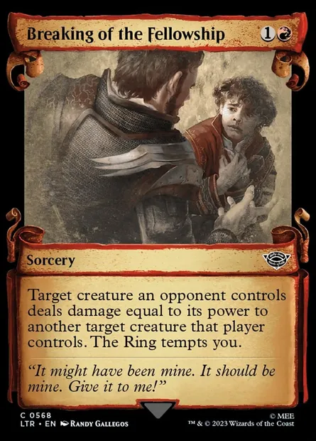 Breaking of the Fellowship, Magic card LTR 568 — The Lord of the Rings: Tales of Middle-earth set