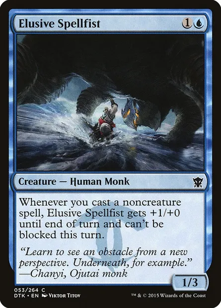 Elusive Spellfist, Magic card DTK 53 — Dragons of Tarkir set