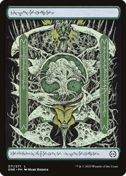 Forest, Magic card ONE 271 — Phyrexia: All Will Be One set