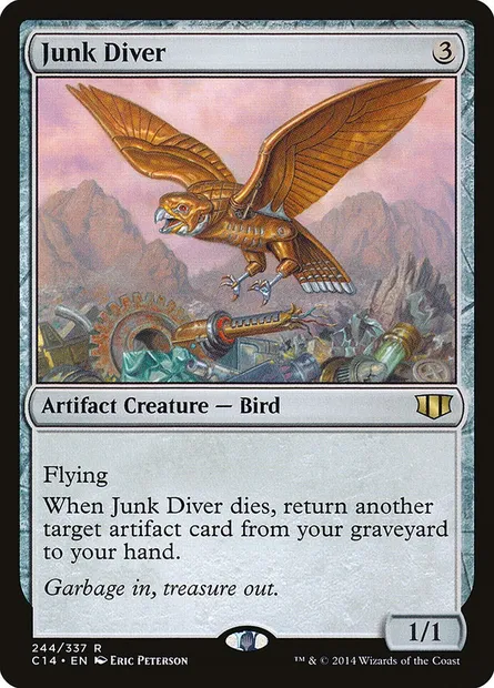 Junk Diver, Magic card C14 244 — Commander 2014 set