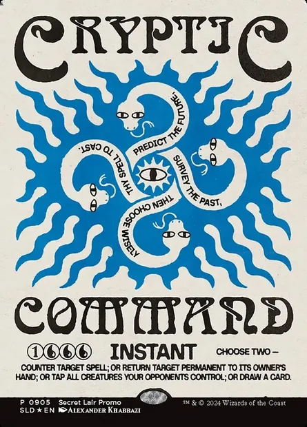 Commandement cryptique, carte Magic SLD 905 — extension Secret Lair Drop