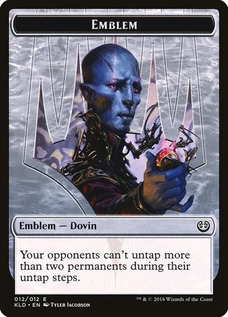 Dovin Baan Emblem, carte Magic TKLD 12 — extension Kaladesh Tokens