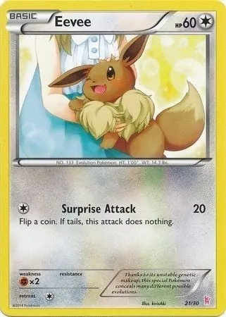 Eevee, Pokémon card TK6S 021 — XY Trainer Kit: Sylveon set