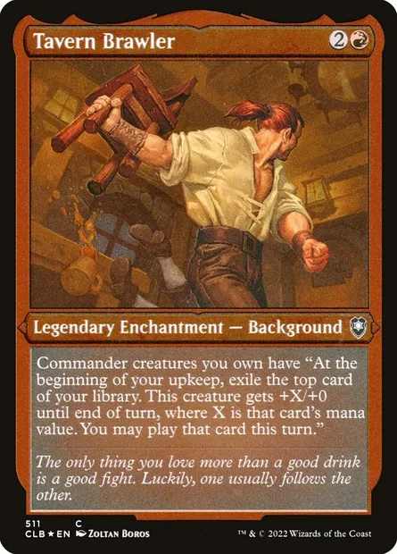 Tavern Brawler, Magic card CLB 511 — Commander Legends: Battle for Baldur's Gate set