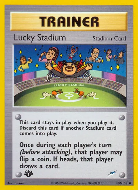 Lucky Stadium, Pokémon card NDE 100 — Neo Destiny set