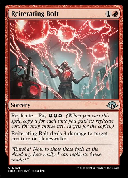 Reiterating Bolt, Magic card MH3 134 — Modern Horizons 3 set
