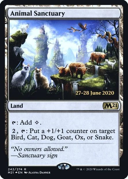 Animal Sanctuary, Magic card PM21 242s — Core Set 2021 Promos set