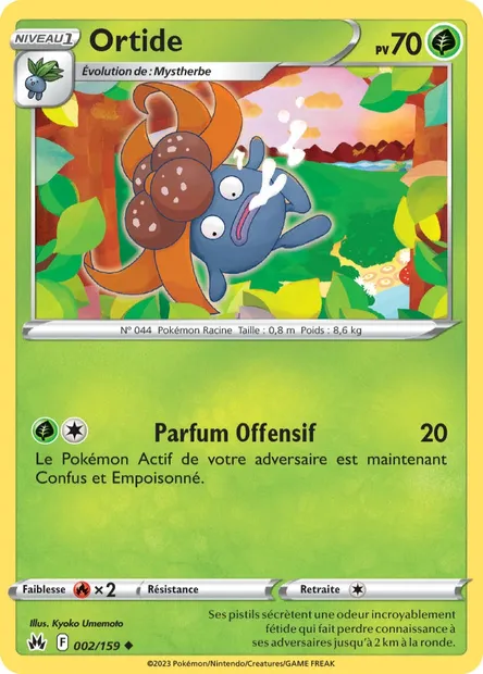 Ortide, carte Pokémon CRZ 002 — extension Zénith Suprême