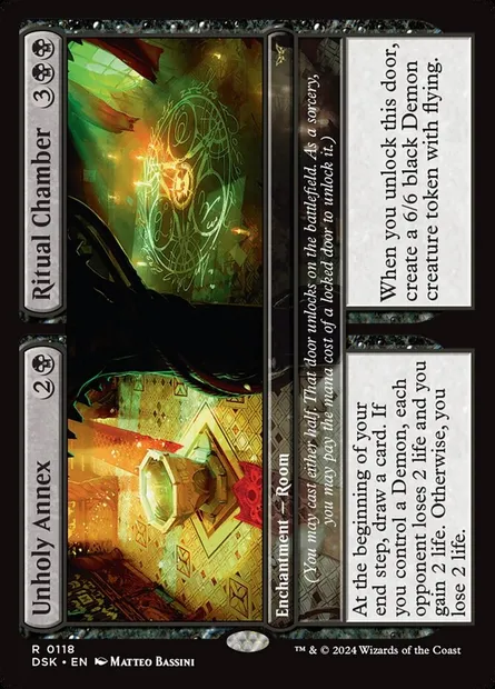 Unholy Annex // Ritual Chamber, Magic card DSK 118 — Duskmourn: House of Horror set