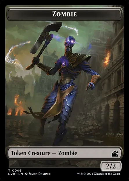 Zombie, Magic card TRVR 6 — Ravnica Remastered Tokens set