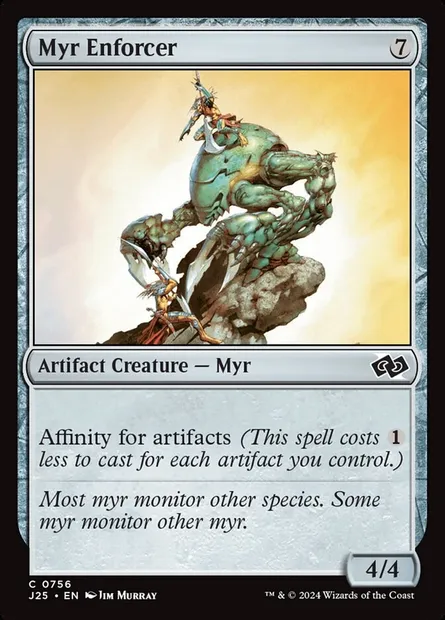 Myr Enforcer, Magic card J25 756 — Foundations Jumpstart set