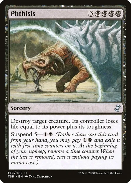 Phthisis, Magic card TSR 129 — Time Spiral Remastered set