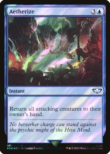 Étherisation, carte Magic 40K 191★ — extension Warhammer 40,000 Commander