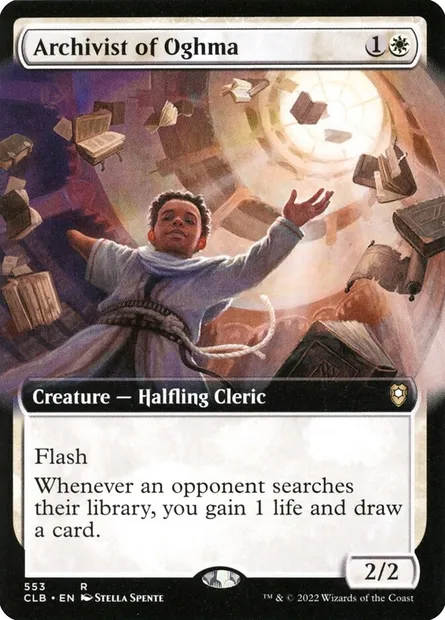 Archivist of Oghma, Magic card CLB 553 — Commander Legends: Battle for Baldur's Gate set