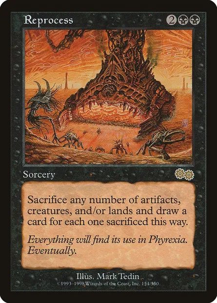 Reprocess, Magic card USG 154 — Urza's Saga set