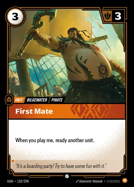 First Mate, Riftbound card OGN 132 — Origins set