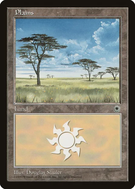 Plains, Magic card POR 196 — Portal set