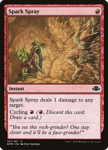 Spark Spray, Magic card DMR 141 — Dominaria Remastered set