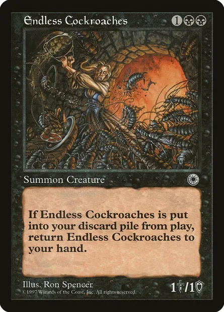 Endless Cockroaches, Magic card POR 92 — Portal set