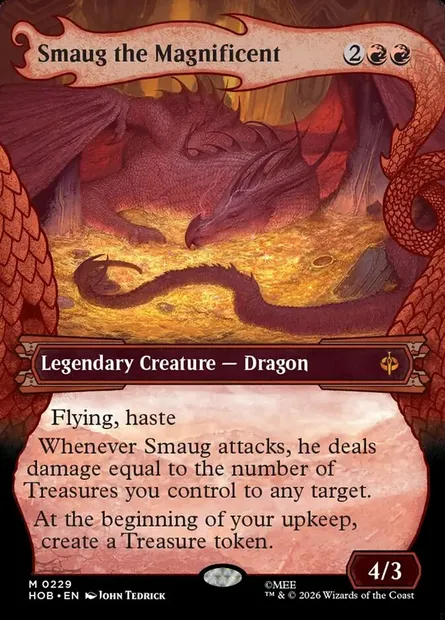 Smaug the Magnificent, Magic card HOB 229 — The Hobbit set