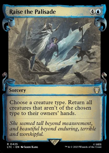 Raise the Palisade, Magic card LTC 425 — Tales of Middle-earth Commander set