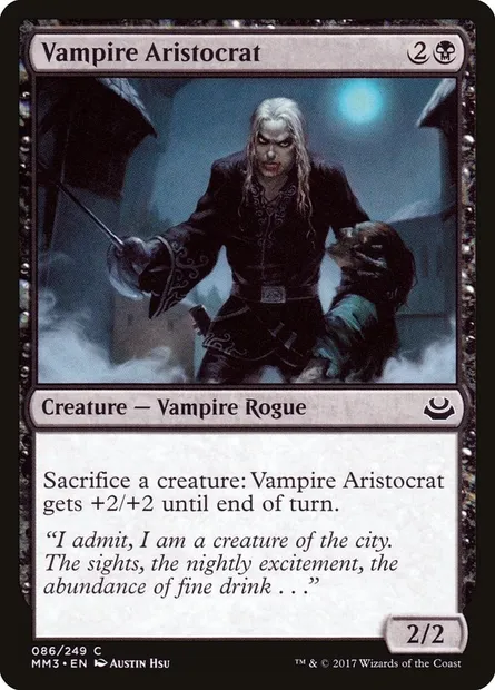 Vampire Aristocrat, Magic card MM3 86 — Modern Masters 2017 set
