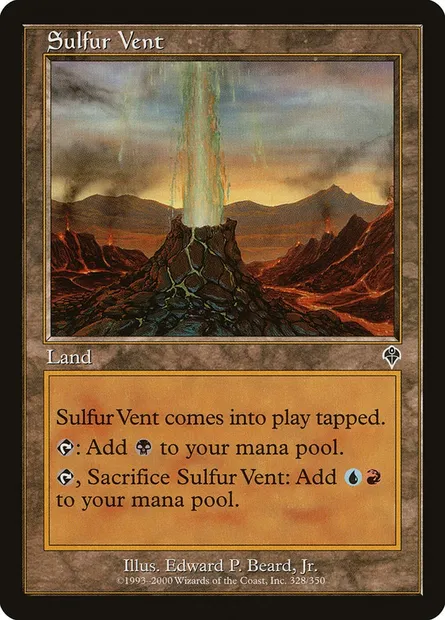 Sulfur Vent, Magic card INV 328 — Invasion set
