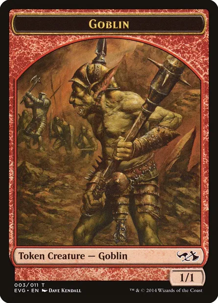 Goblin, carte Magic TEVG 3 — extension Duel Decks Anthology: Elves vs. Goblins Tokens