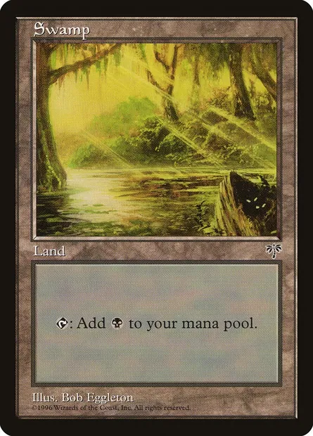Swamp, Magic card MIR 341 — Mirage set