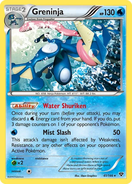 Greninja, Pokémon card XY 41 — XY set