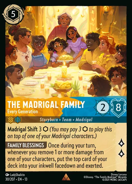 The Madrigal Family - Every Generation, Disney Lorcana card CH13-030 — Attack of the Vine! set