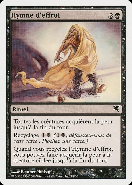 Hymne d'effroi, carte Magic PSAL A18 — extension Salvat 2005