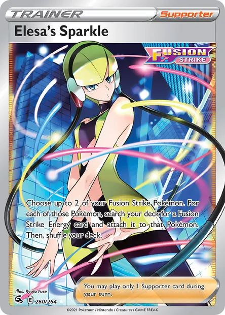Elesa's Sparkle, Pokémon card FST 260 — Fusion Strike set