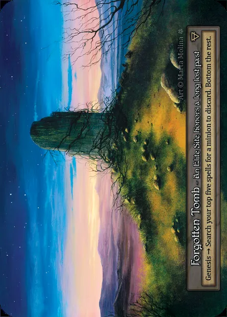 Forgotten Tomb, carte Sorcery GOT 386 — extension Gothic