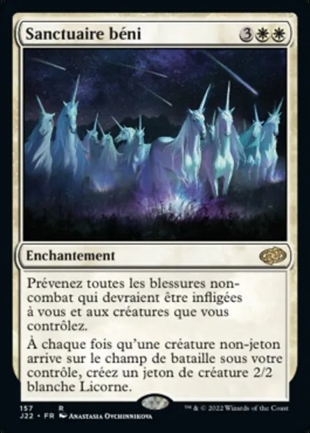Sanctuaire béni, carte Magic J22 157 — extension Jumpstart 2022