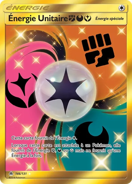 Énergie Unitaire FightingDarknessFairy, carte Pokémon FLI 146 — extension Lumière Interdite