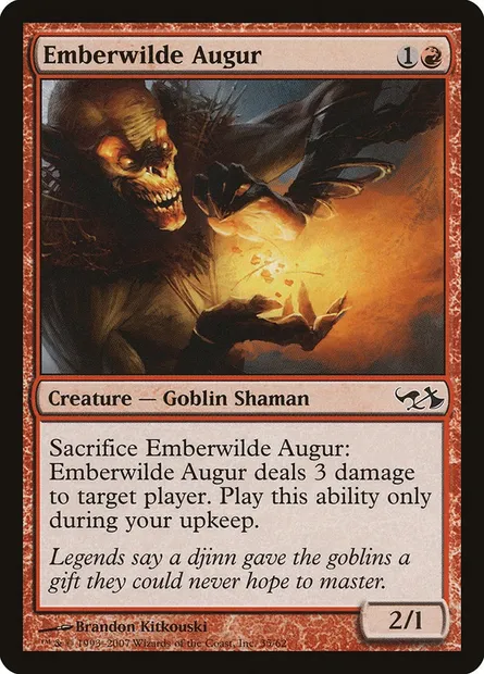 Emberwilde Augur, Magic card DD1 35 — Duel Decks: Elves vs. Goblins set