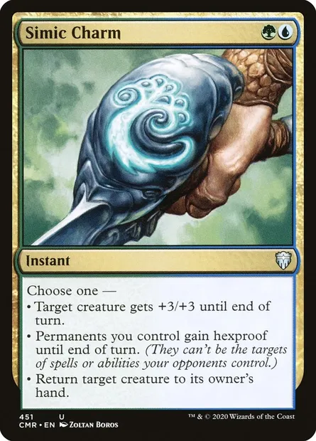 Simic Charm, Magic card CMR 451 — Commander Legends set