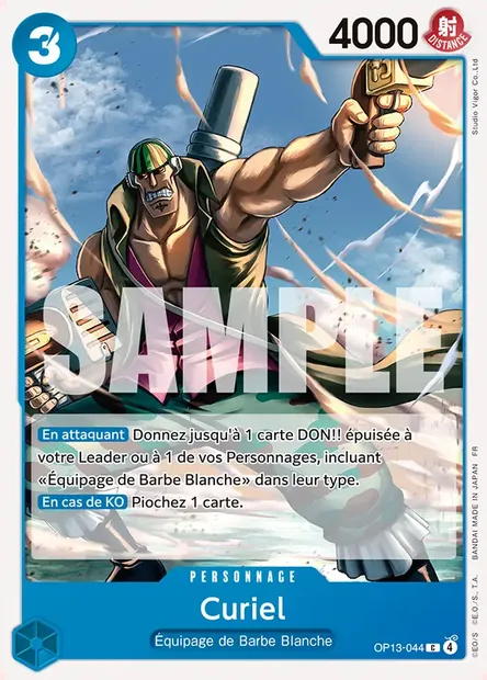 Curiel, carte One Piece OP13-044 — extension SUCCESSEURS