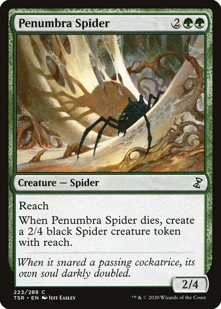 Penumbra Spider, Magic card TSR 223 — Time Spiral Remastered set