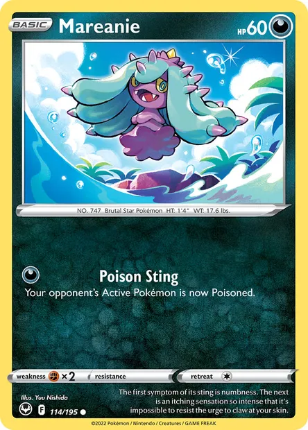 Mareanie, Pokémon card SIT 114 — Silver Tempest set