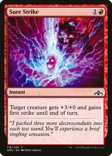 Sure Strike, Magic card GRN 118 — Guilds of Ravnica set