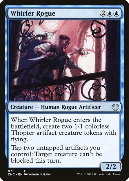 Whirler Rogue, Magic card ZNC 39 — Zendikar Rising Commander set
