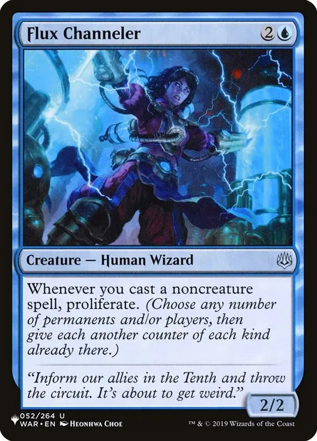 Canaliseuse de flux, carte Magic PLST WAR-52 — extension The List