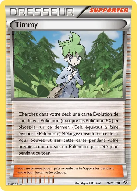 Timmy, carte Pokémon ROS 94 — extension Ciel Rugissant