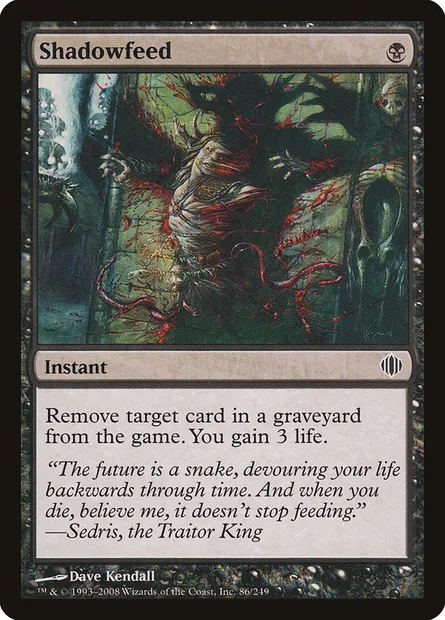 Shadowfeed, Magic card ALA 86 — Shards of Alara set