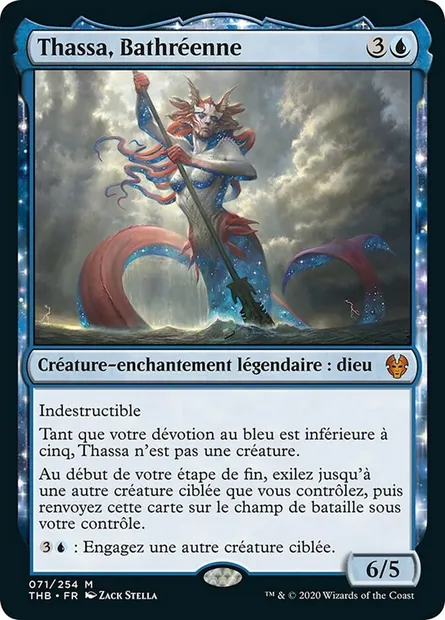 Thassa, Bathréenne, carte Magic THB 71 — extension Theros Beyond Death