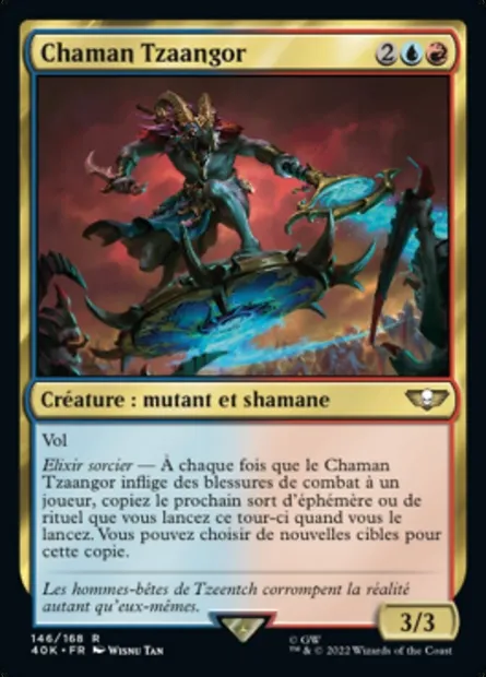 Chaman Tzaangor, carte Magic 40K 146 — extension Warhammer 40,000 Commander