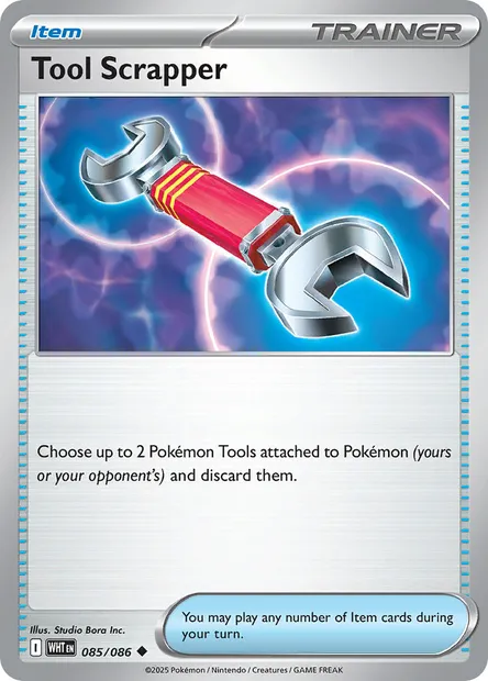 Tool Scrapper, Pokémon card WHT 085 — White Flare set