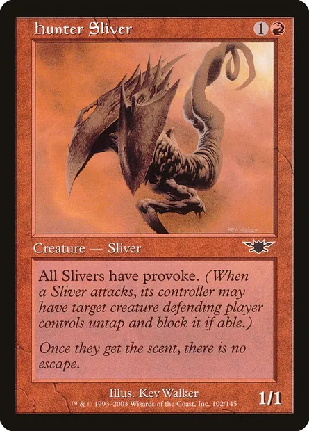 Slivoïde chasseur, carte Magic LGN 102 — extension Légions